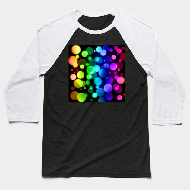 Multi Colored Bubbles Baseball T-Shirt by BBQWings